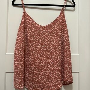 Mine Salmon and White Speckled Blouse